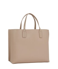 TOMMY HILFIGER TH DISTINCT Bolso de mano, con bandolera extraíble. gris topo costero - Bolsos Mujer - 2