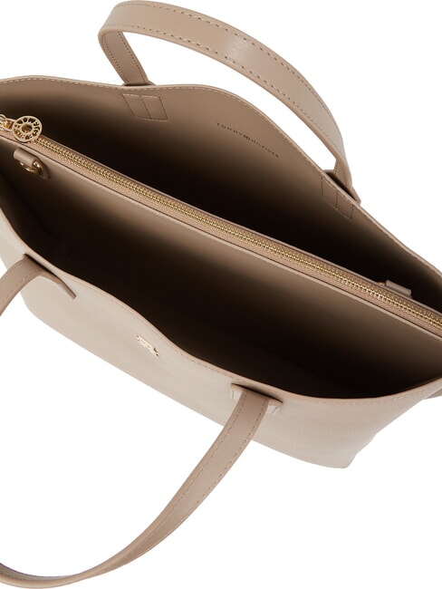 TH DISTINCT Bolso de mano, con bandolera extraíble. gris topo costero - Bolsos Mujer