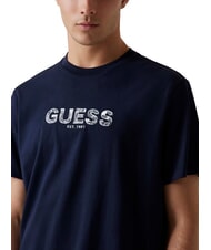 GUESS BSC EMBROIDERY LOGO Camiseta de algodón con logo bordado azul inteligente multi - camiseta - 3