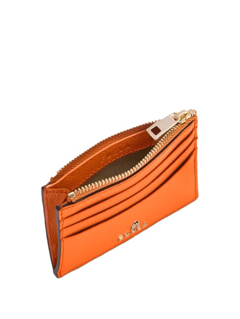 CAMELIA Tarjetero/monedero de piel paprika - Carteras Mujer