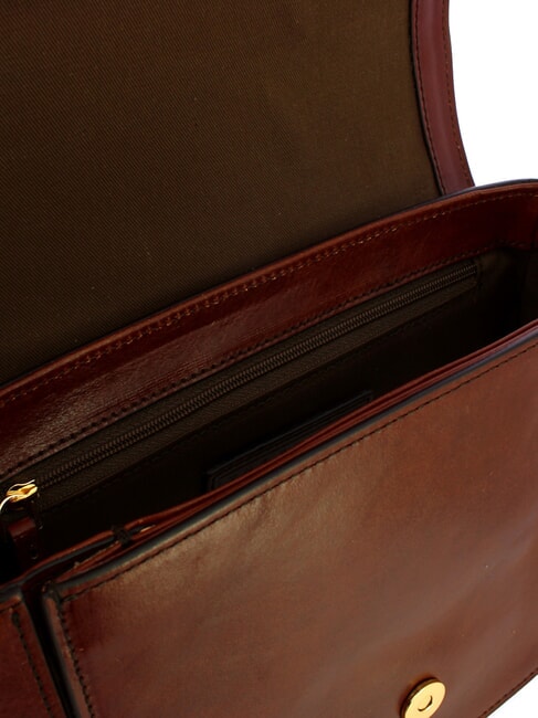 BENEDETTA  Mini bolso de hombro, en piel BROWN - Bolsos Mujer