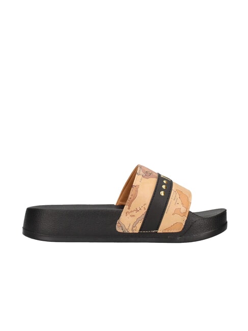 GEO  Zapatillas beige geométrico/negro - Zapatos Mujer