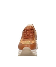 ALVIERO MARTINI PRIMA CLASSE GEO JR Zapatillas de plataforma con logotipo lateral Cuero / Geo Beige - Zapatos Mujer - 5