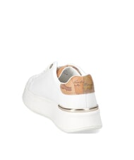 ALVIERO MARTINI PRIMA CLASSE GEO JR Zapatillas altas con logo lateral Blanco / Geo Beige - Zapatos Mujer - 5