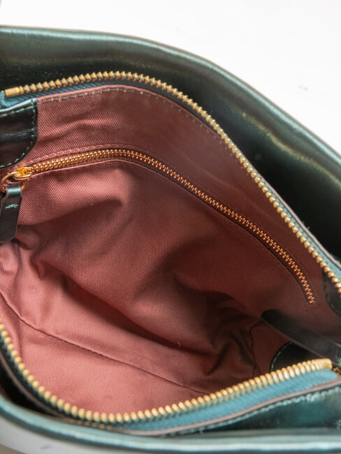 CAMPIONARIO - BOHEME PEPITA Mini bolso de piel metalizada col rizada - Bolsos Mujer