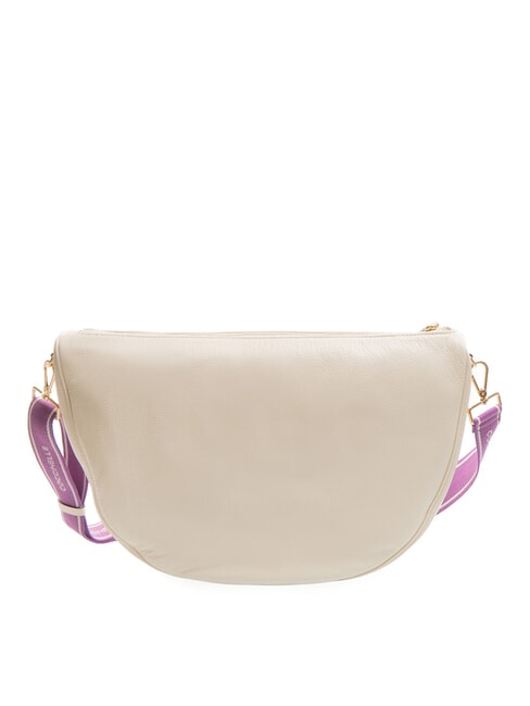 CAMPIONARIO - JINNY Bolso hobo de cuero martillado leche de coco - Bolsos Mujer