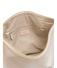 COCCINELLE CAMPIONARIO - JINNY Bolso hobo de cuero martillado leche de coco - Bolsos Mujer - 3