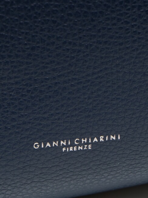 EMANUELA Mochila de cuero AZUL - Bolsos Mujer