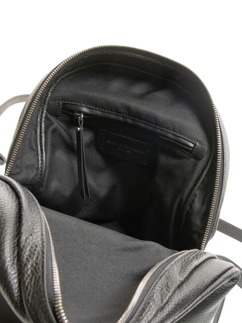 EMANUELA Mochila de cuero negro - Bolsos Mujer