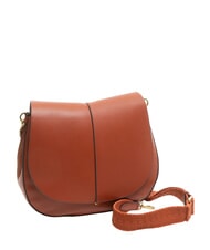 GIANNI CHIARINI HELENA ROUND Bolso bandolera pequeño de piel rojo ladrillo - Bolsos Mujer - 2