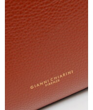 GIANNI CHIARINI HELENA ROUND Bolso bandolera pequeño de piel rojo ladrillo - Bolsos Mujer - 5