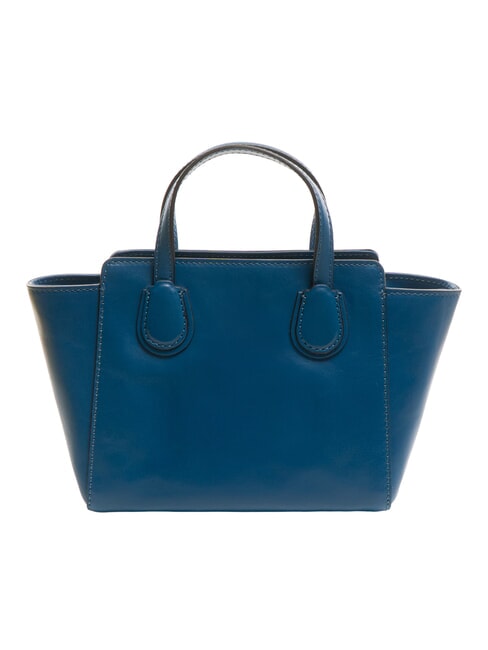 ELETTRA Bolso de piel con bandolera vaqueros cortos oro - Bolsos Mujer