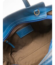 THE BRIDGE ELETTRA Bolso de piel con bandolera vaqueros cortos oro - Bolsos Mujer - 5