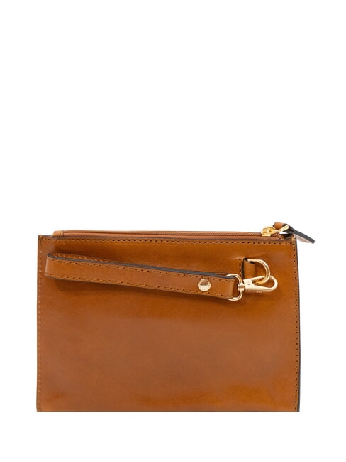 DANTE  Neceser de cuero Cognac / Oro - Carteras de mano & Neceser
