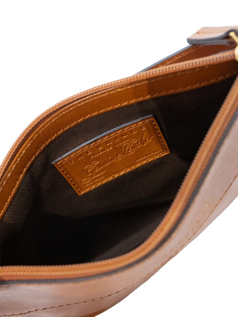 DANTE  Neceser de cuero Cognac / Oro - Carteras de mano & Neceser