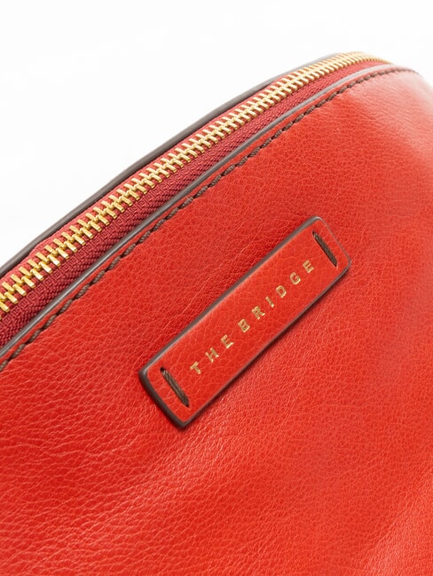 MARGHERITA  Riñonera de cuero grosella / oro - Bolsos Mujer