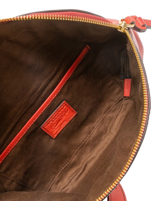 MARGHERITA  Riñonera de cuero grosella / oro - Bolsos Mujer