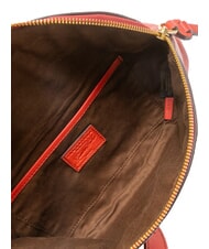 THE BRIDGE MARGHERITA  Riñonera de cuero grosella / oro - Bolsos Mujer - 5