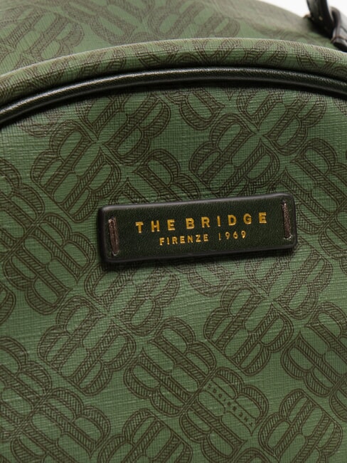 ANNA  Mochila de mujer Derby verde abt. oro - Bolsos Mujer