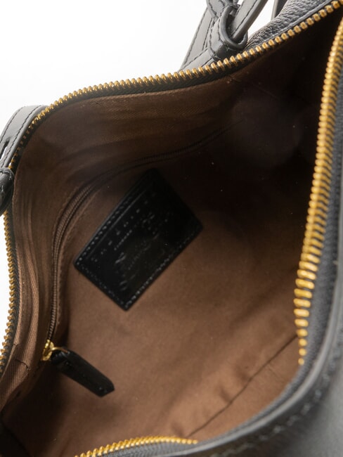 DOMITILLA  Bolso de hombro, de piel Oro negro - Bolsos Mujer