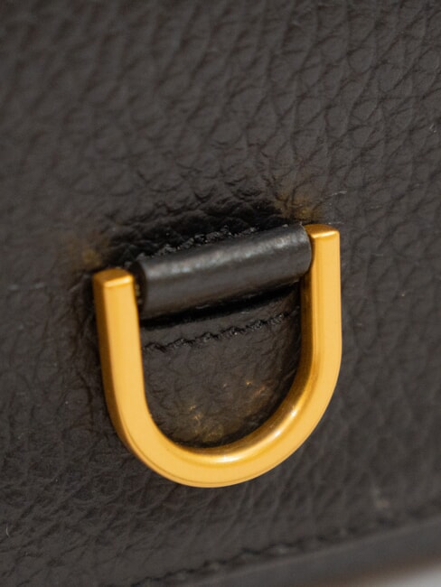 MARISOL Bolso de piel con doble funci&oacute;n negro - Bolsos Mujer