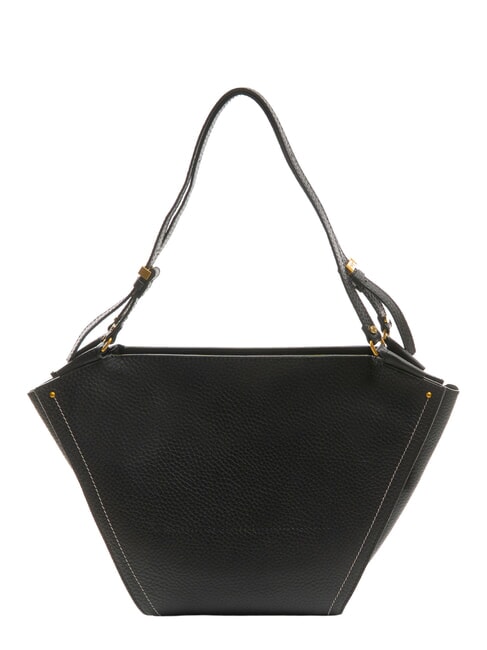 BLOOM Bolso bandolera de piel negro - Bolsos Mujer