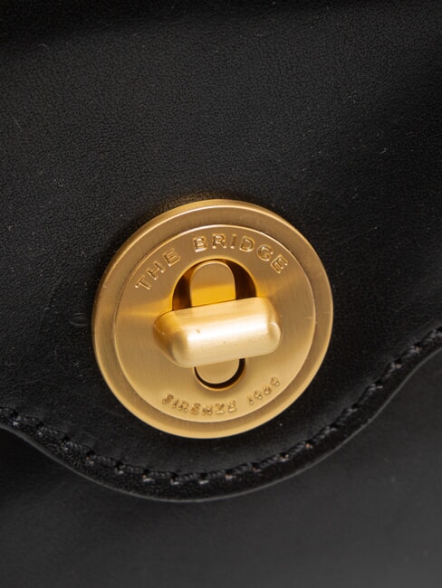 IRENE  Mini bolso de hombro, en piel Oro negro - Bolsos Mujer