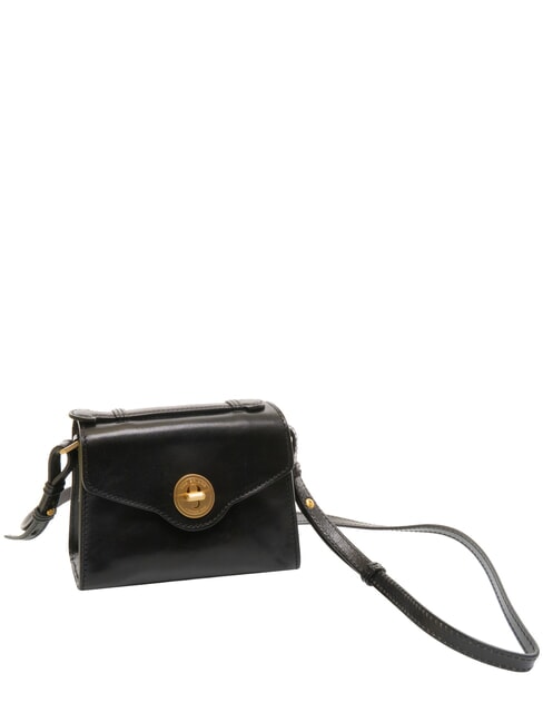 IRENE  Mini bolso de hombro, en piel Oro negro - Bolsos Mujer