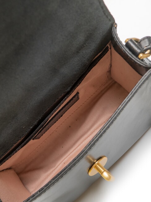 IRENE  Mini bolso de hombro, en piel Oro negro - Bolsos Mujer