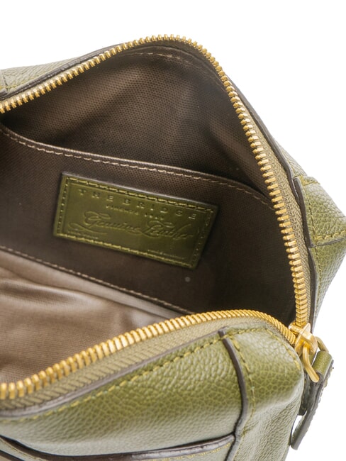 GEMMA  Estuche de belleza de cuero tomillo abb oro - Neceser