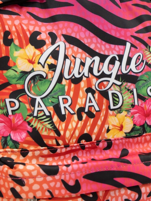 JUNGLE PARADISE Mochila estampada fucsia - Bolsos Mujer