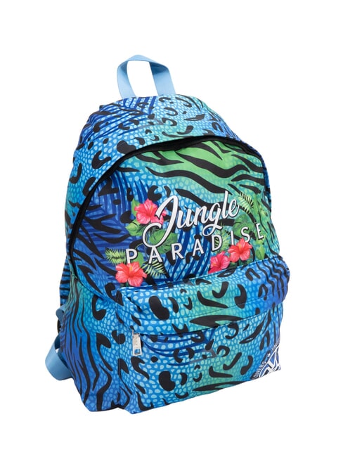 JUNGLE PARADISE Mochila estampada azul - Bolsos Mujer