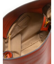 GIANNI CHIARINI OTTAVIA Bolso de hombro, de piel rojo ladrillo - Bolsos Mujer - 5