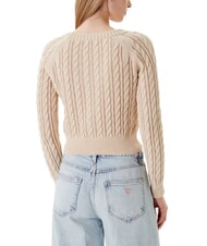 GUESS GISELLE Cárdigan de punto trenzado con botones - Suéteres de mujer