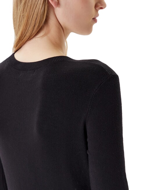 KIARA TRIANGLE LOGO Suéter de cuello redondo con pedrería jetbla - Suéteres de mujer