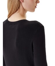 GUESS KIARA TRIANGLE LOGO Su&eacute;ter de cuello redondo con pedrer&iacute;a jetbla - Su&eacute;teres de mujer - 3