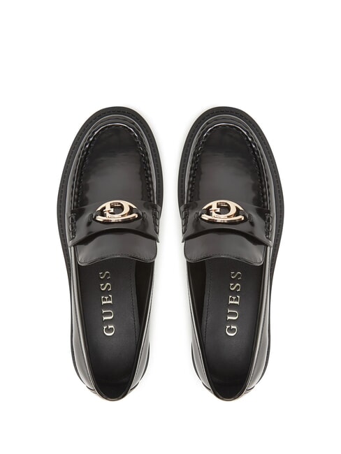 YANIKA Mocasines de cu&ntilde;a NEGRO - Zapatos Mujer