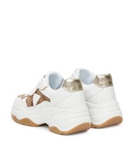 GUESS HAPYY4  Zapatillas Beige / Marr&oacute;n - Zapatos Mujer - 4