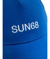SUN68 LOGO gorra de béisbol de algodón azul - Sombreros - 3
