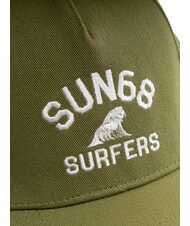 SUN68 LOGO gorra de béisbol militar oscuro - Sombreros - 3