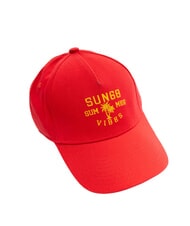 SUN68 LOGO gorra de béisbol rojo fuego - Sombreros - 2
