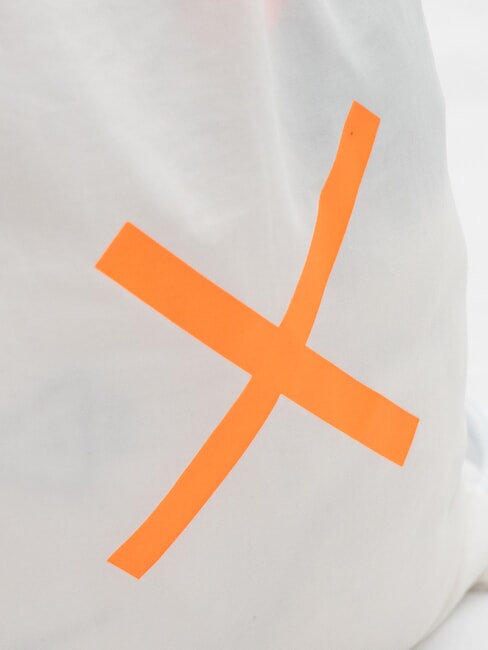 SHOE BAG Bolsa para zapatos blanco/naranja fluorescente - Accesorios de viaje