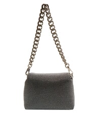 LIUJO LAPUFFY Bolso de hombro micro con pedrería negro/acero - Bolsos Mujer - 4