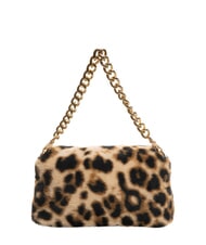 LIUJO LAPUFFY Bolso de hombro de felpa con estampado animal mácula natural. - Bolsos Mujer - 4