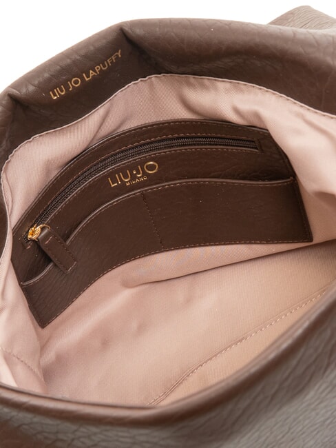 LAPUFFY Bolso de hombro con solapa marrón claro - Bolsos Mujer