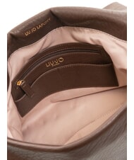 LIUJO LAPUFFY Bolso de hombro con solapa marrón claro - Bolsos Mujer - 5