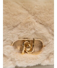 LIUJO LAPUFFY Asa de cadena para bolso de peluche mármol - Bolsos Mujer - 3