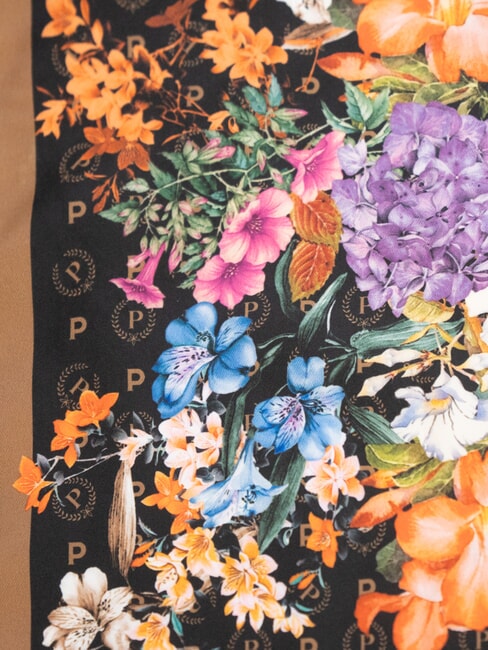 FLOWERS TWILL Bufanda estampada flores negras - Bufandas