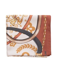 POLLINI HEARTS TWILL Bufanda cadena marrón - Bufandas - 3