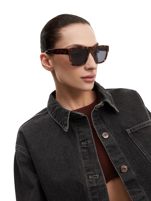 SQUARED OFF SHADES Gafas de sol tortuga guepardo - Gafas mujer